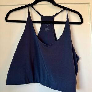 Girlfriend Collective Float Navy Blue Sports Bra